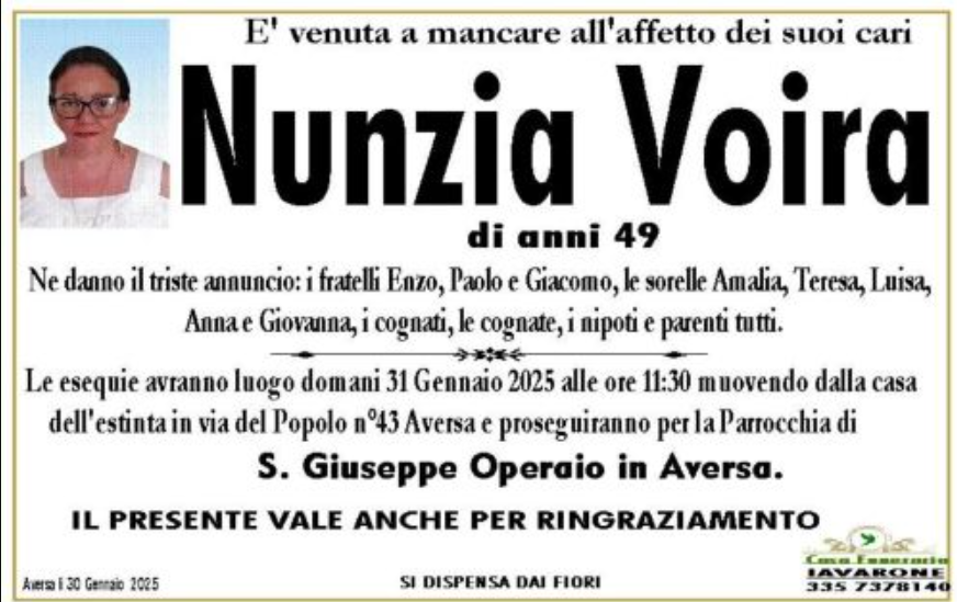 Lutto in provincia, Nunzia muore improvvisamente: era da sola a casa