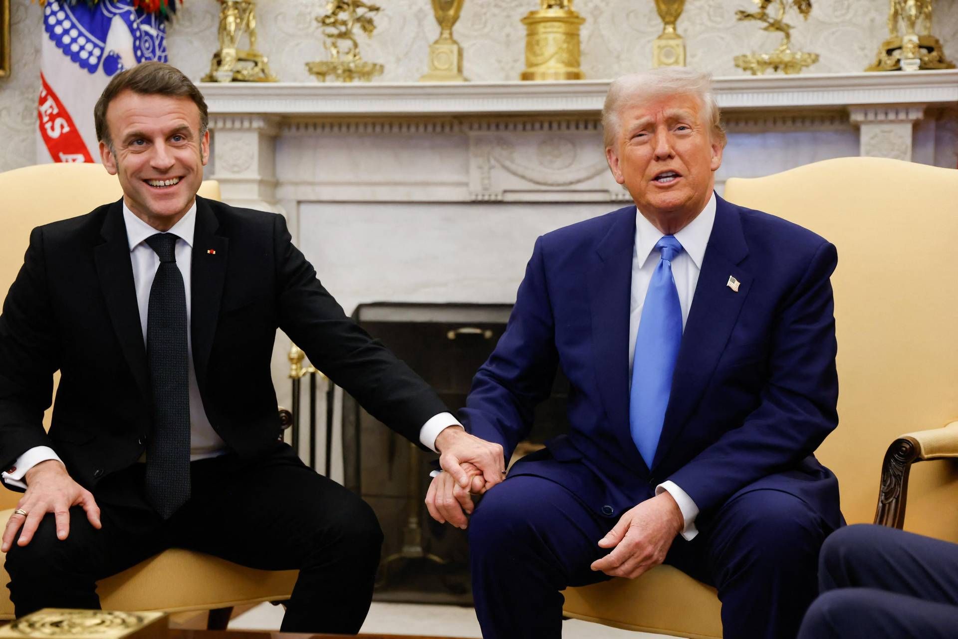 Trump, incontro con Macron e elogio di Meloni: “Giorgia meravigliosa”