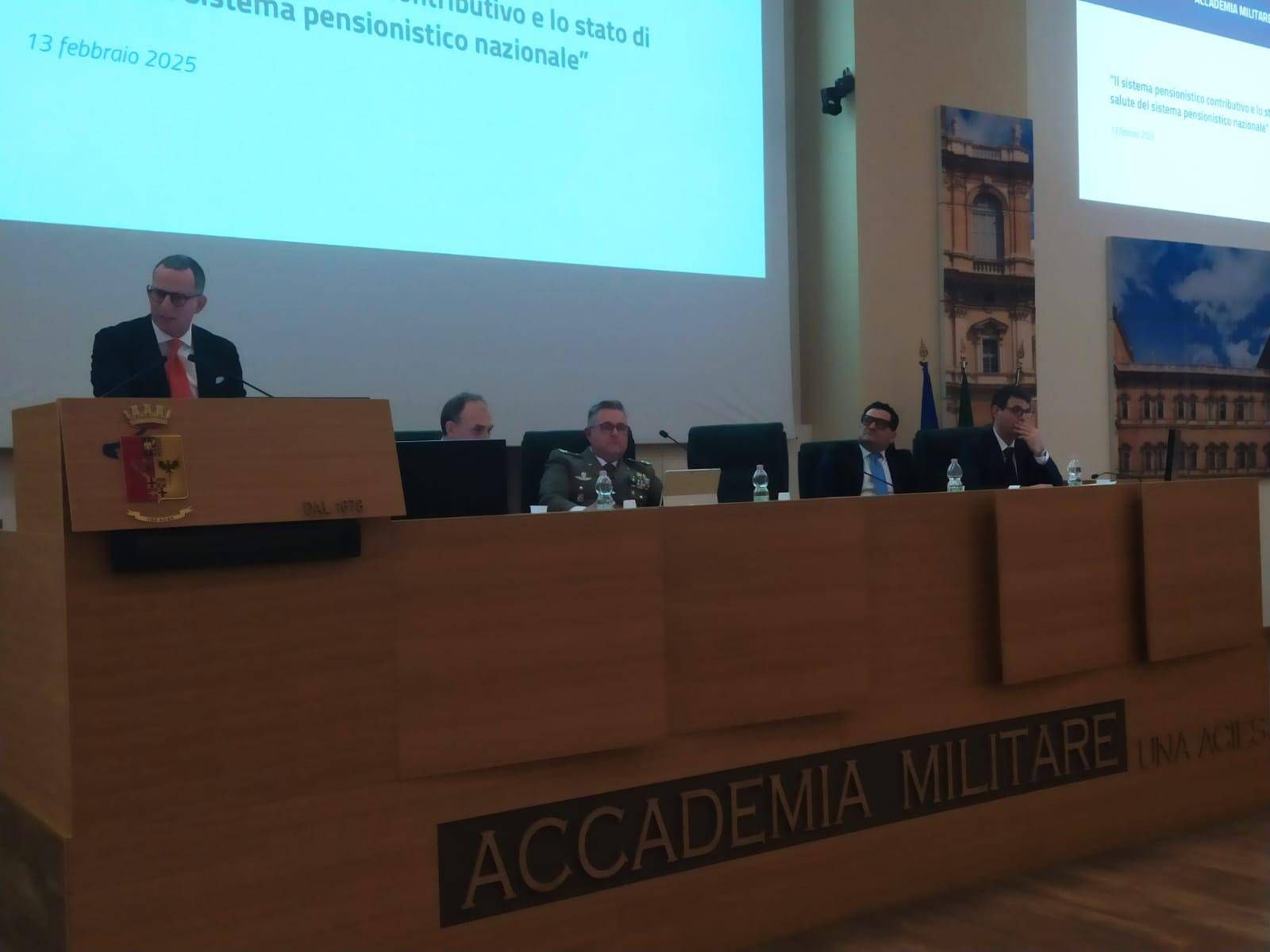 Presidente dell’Inps Fava incontra allievi dell’Accademia militare di Modena