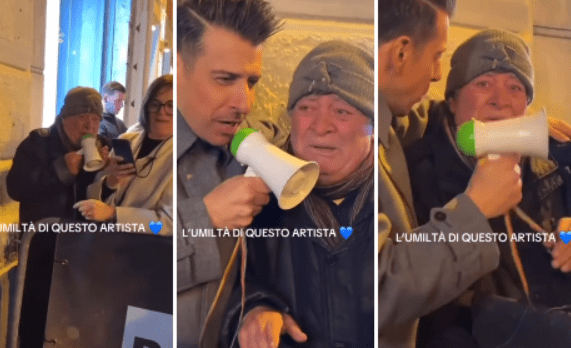 Sanremo 2025, Francesco Gabbani abbraccia il signor Luciano: il video commovente