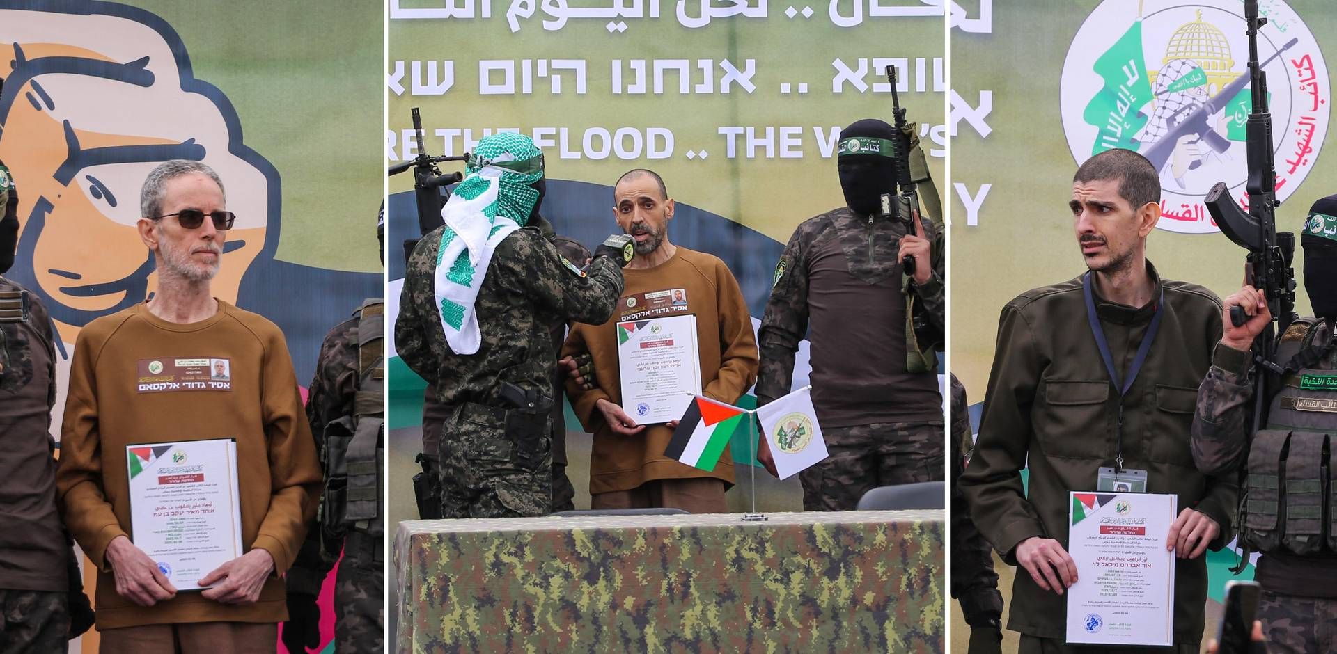 chi sono i tre ostaggi liberati da Hamas