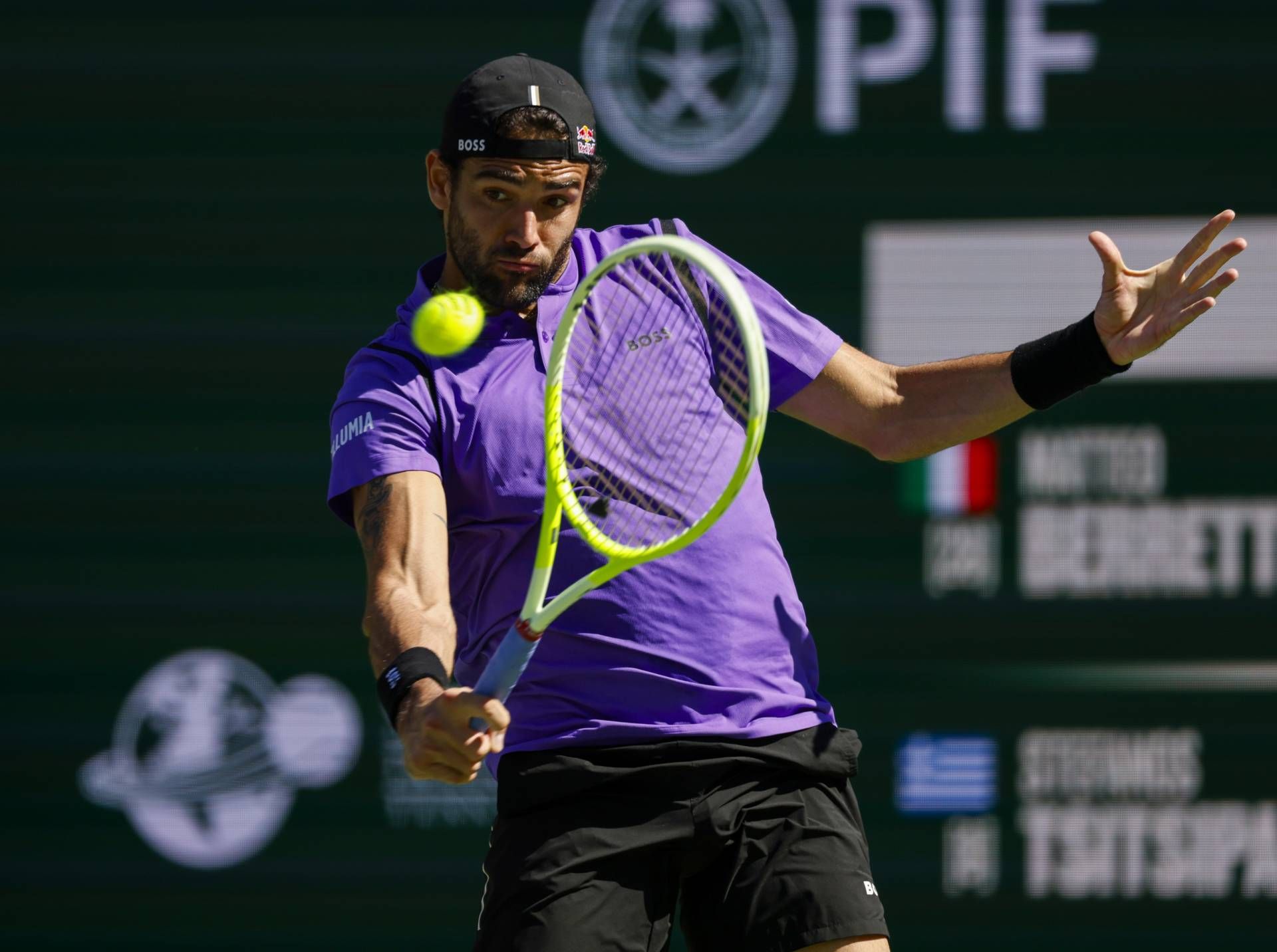 Berrettini-Errani, che sfida a ping pong a Indian Wells