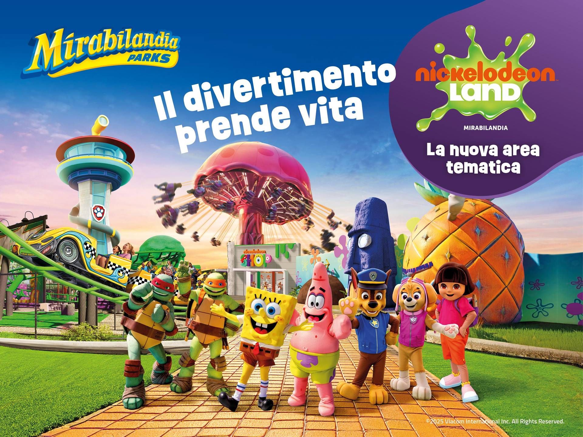 Al via nuova stagione di Mirabilandia con Nickelodeon Land, l’area dedicata alle famiglie